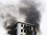 Escape a Fire in a High Rise Building